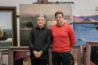 英国皇家油画家协会主席来华助阵“提香国际肖像画大赛”——大赛评委、英国皇家油画家协会主席蒂姆应邀到访